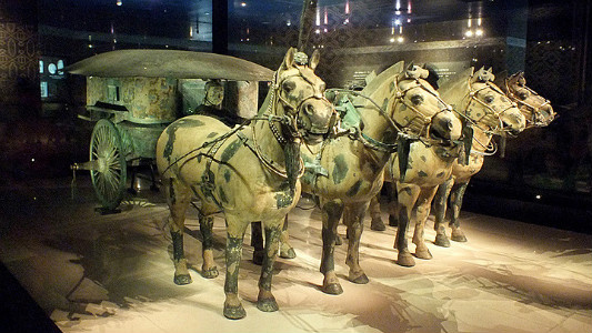 Bronze Chariots and Horses