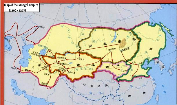 Map of the Mongol Empire