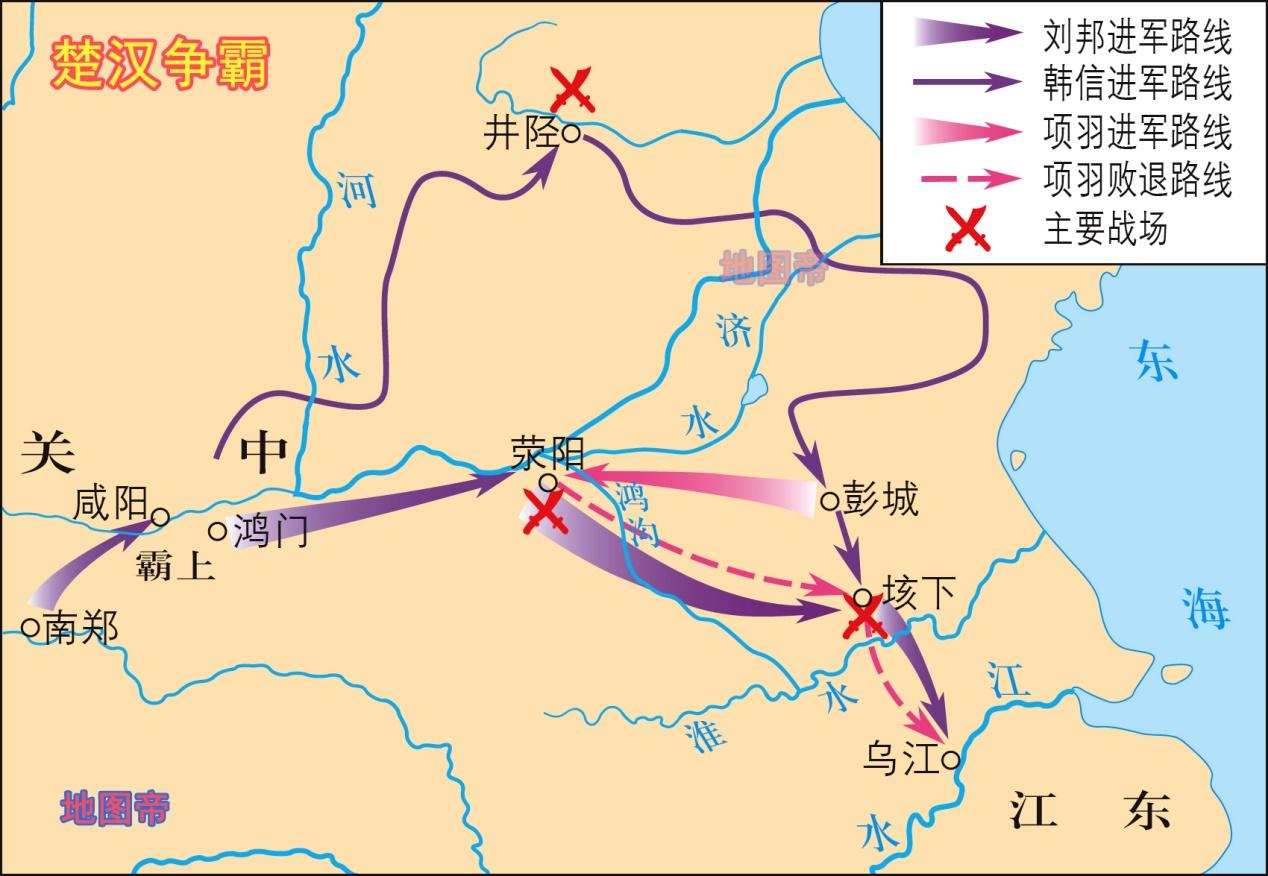 Competition between Chu and Han