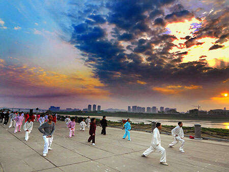 Practicing Tai Chi