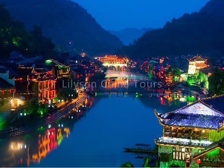 Night View of the Fenghuang Ancient Town