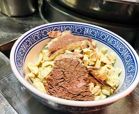 Pita Bread Soaked in Mutton Soup